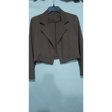 (hình thật )ÁO blazer phom ngắn  cá tính siêu đẹp / Áo vest Crotop ngắn phù hợp công sở đi làm đi chơi | BigBuy360 - bigbuy360.vn