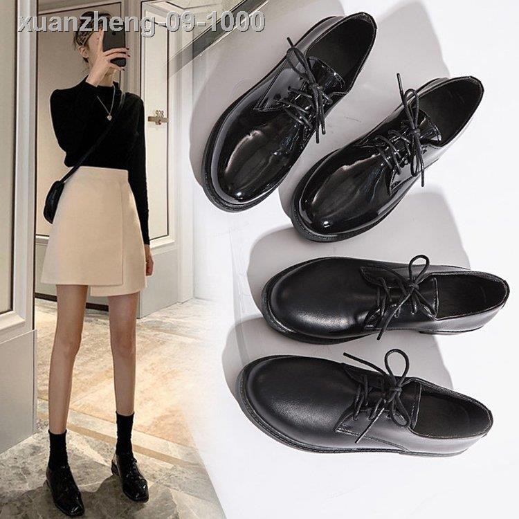 ●℗❈Giày Oxford Đế Bằng Phối Dây Buộc Sành Điệu Cho Nữ