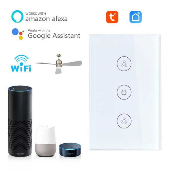 Công tắc âm tường cảm ứng wifi US Quạt trần