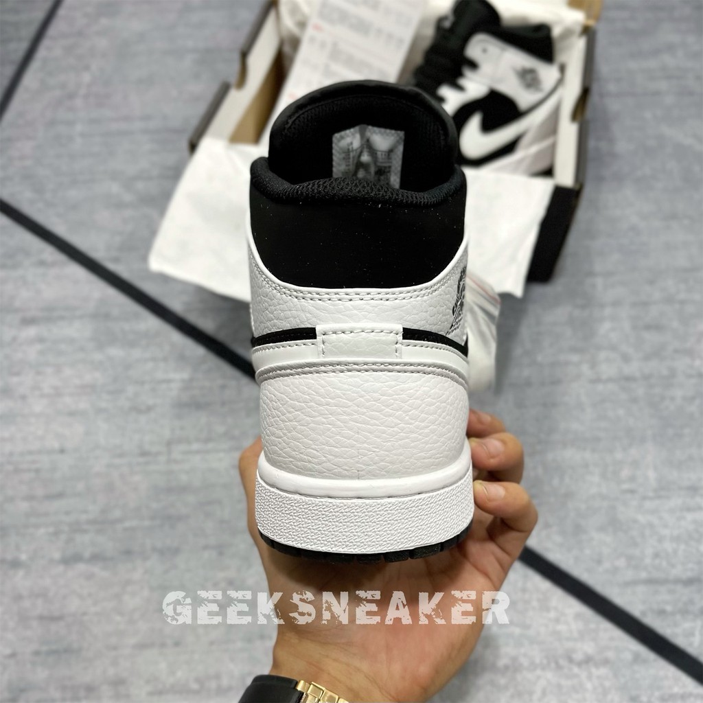 [GeekSneaker] Giày Thể Thao * Sneaker Jordan 1 Mid White Black