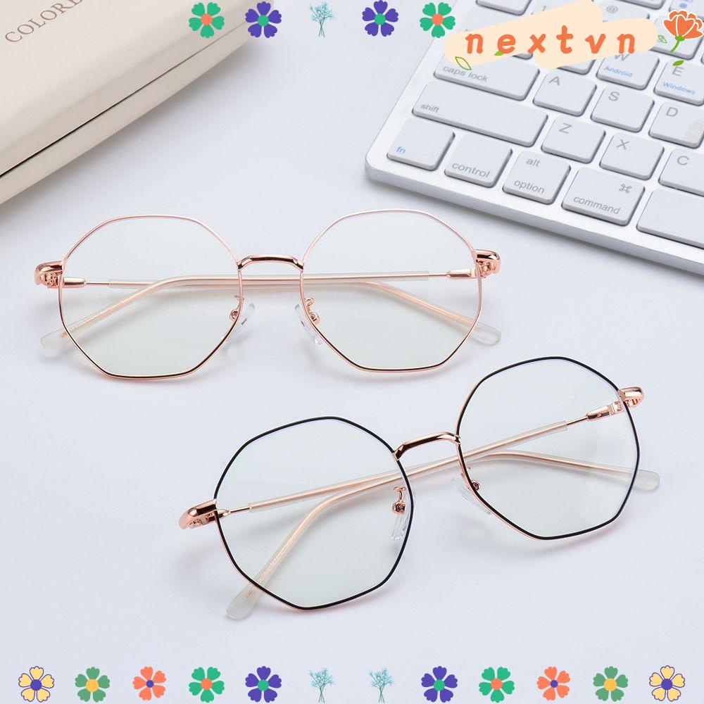 Mắt kính gọng kim loại phong cách retro dành cho nam nữ