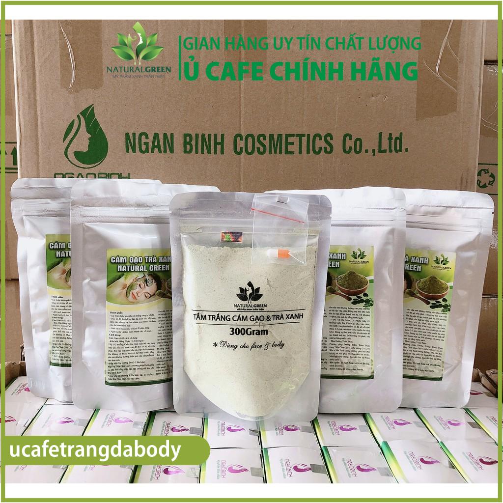 Gói 300gr tắm trắng cám gạo trà xanh,đắp mặt dưỡng da dùng cả cho face & body