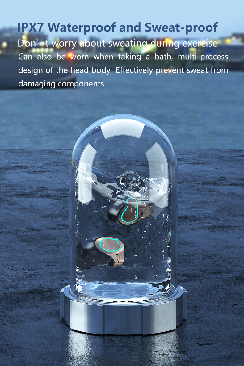 Tai Nghe Bluetooth 5.1 Chống Nước Ipx7 M18 Có Màn Hình Hiển Thị