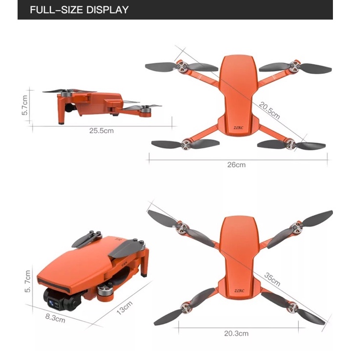 Flycam ZLL Sg108 Pro 2021 - gimbal 2 trục 4K - Chính hãng