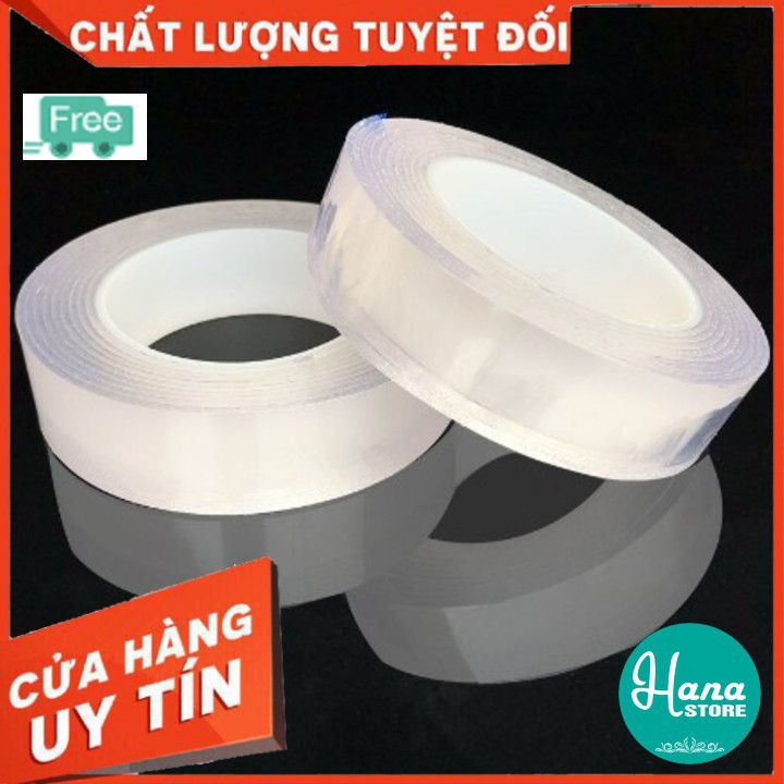 Băng dính ma thuật, 2 mặt, Băng dính Nano 2 mặt Siêu kết dính Full Size - đa năng, tiện dụng trong gia đình, bảo vệ