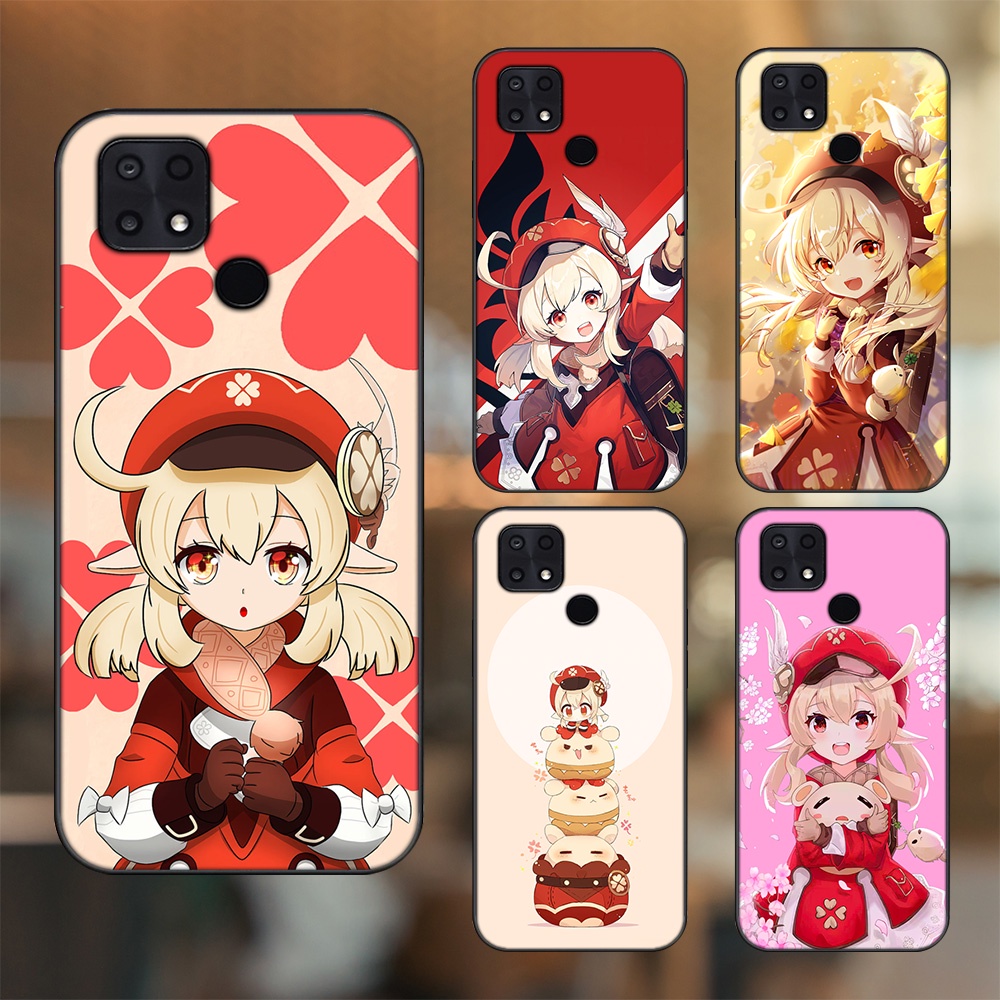 Ốp lưng Xiaomi Poco C40 viền đen in hình Klee Genshin Impact