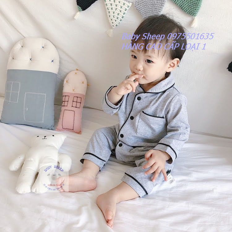 Body Pijama hồng cổ sen cho bé Trai bé gái Baby Sheep-Hàng cao cấp xuất Hàn