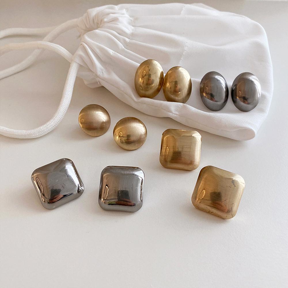 JARRED Bông Tai Kim Loại Màu Phản Quang Độc Đáo Thời Trang Cho Nữ