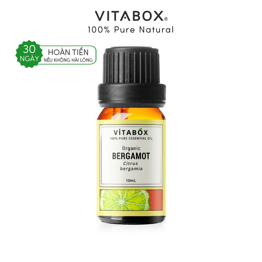 Tinh dầu Cam Bergamot hữu cơ VITABOX thiên nhiên nguyên chất – pure natural organic essential oil