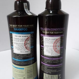Dầu cặp gội xả collagen haneda 785ml×2