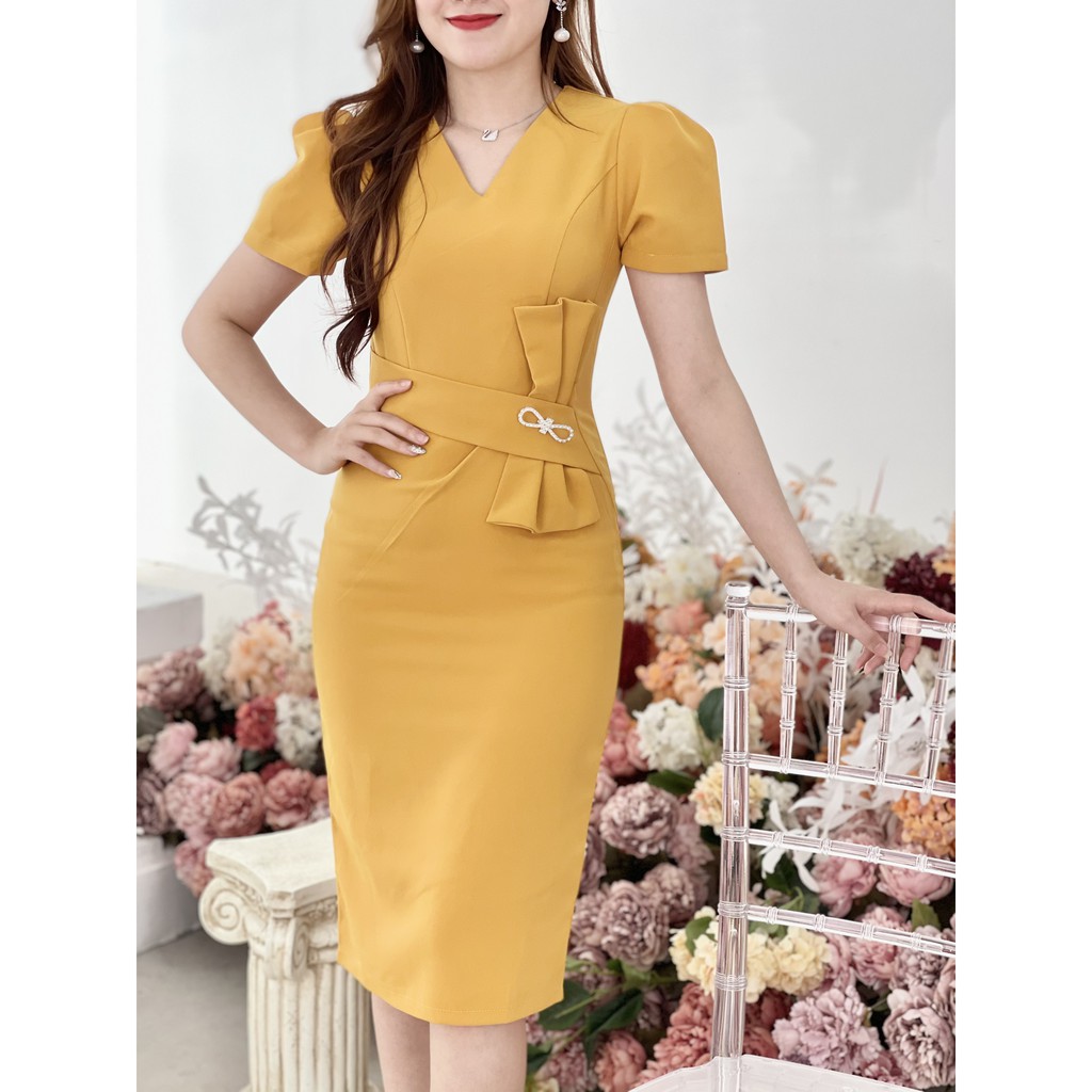 Đầm body dự tiệc chất tuyết mưa cao cấp Emvy K35 | BigBuy360 - bigbuy360.vn