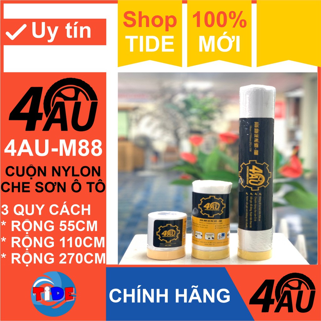 Cuộn màn che sơn 4Au – Cuộn nilon che sơn 4AuM88 các độ rộng 55cm-110cm-270cm – Dùng che phủ khi sơn ô tô, sơn PU đồ gỗ | WebRaoVat - webraovat.net.vn