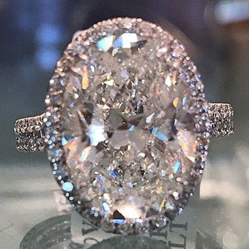 Aifei Jewellery Women Ring Mosaic Diamond 925 Sterling Silver R729