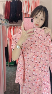 Áo dài hoa nhí, chấm bi