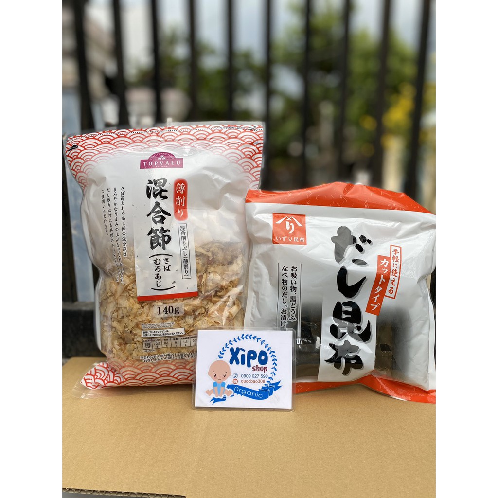 Combo Tảo Bẹ &amp; Cá Bào Nhật Bản Nấu Nước Dùng Dashi