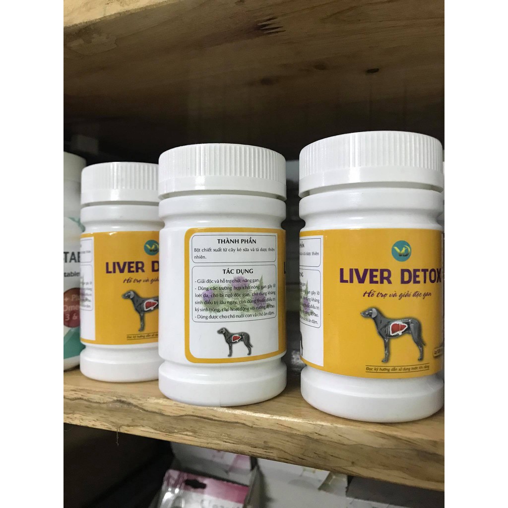 LIVER DETOX HỖ TRỢ VÀ GIẢI ĐỘC GAN CHO CHÓ 120 viên