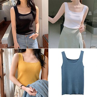 Áo 2 dây bản to cổ vuông