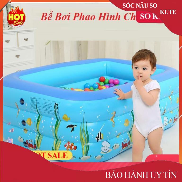 Xả kho giá sốc -  bể bơi phao cho bé loại nào tốt,Bể bơi phao trong nhà, hình chữ nhật kích thước 180cm - uy tin 1 đổi 1