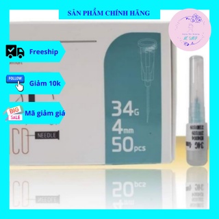 [Combo 10 - 50 kim] Kim Tiêm Meso 34G 4mm Nanoneedle - Hàn Quốc
