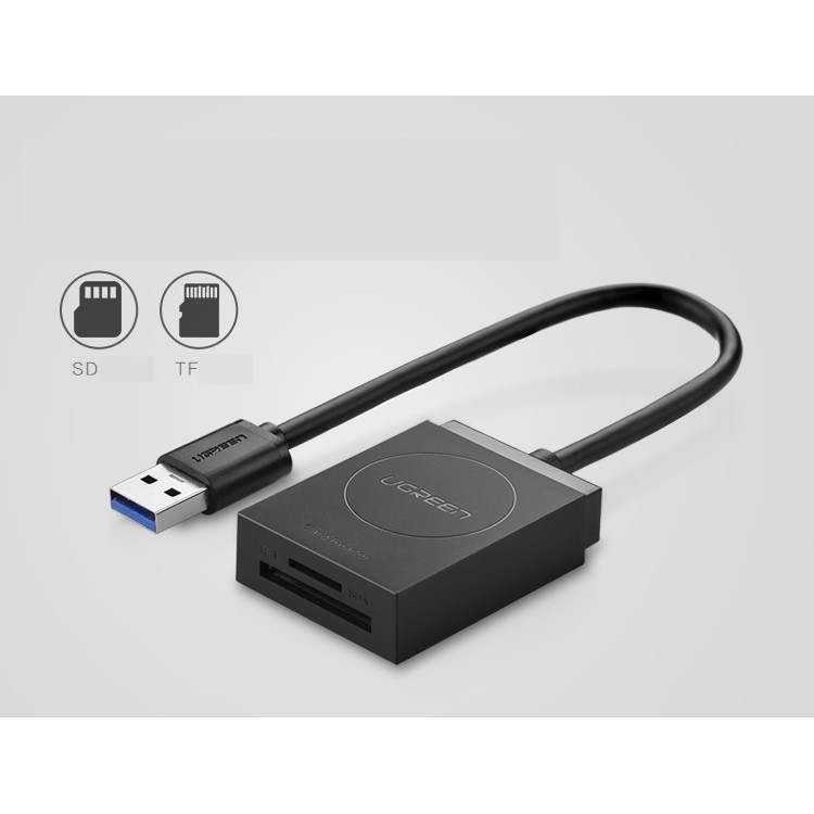 Đầu đọc thẻ nhớ Micro SD chuẩn USB 3.0 Ugreen 20250_Bảo hành chính hãng 18 tháng