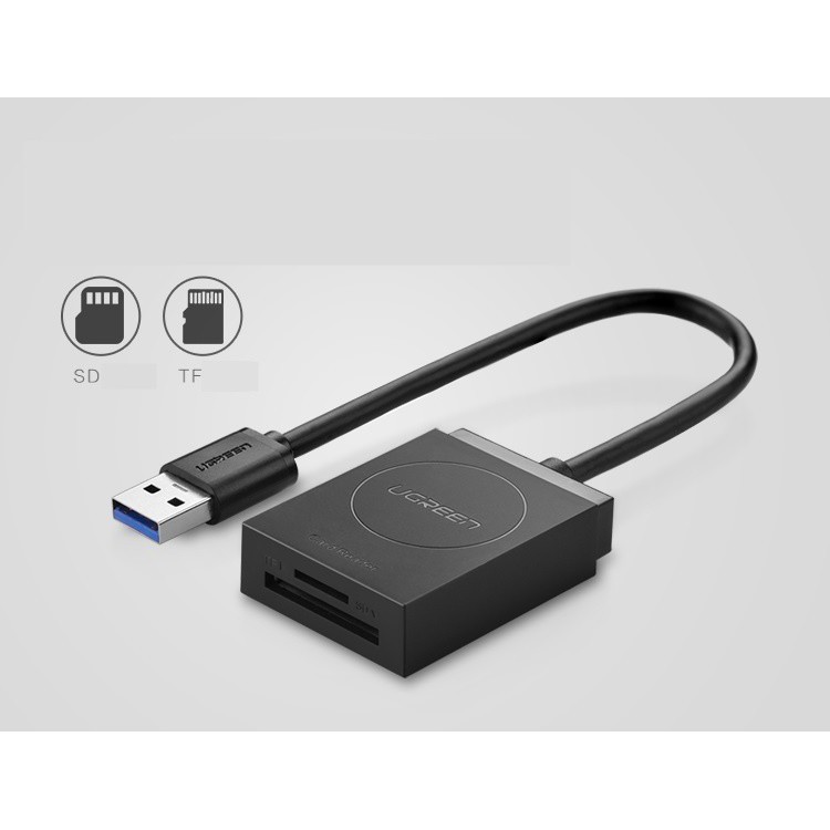 Đầu đọc thẻ nhớ Micro SD chuẩn USB 3.0 Ugreen 20250_Bảo hành chính hãng 18 tháng | BigBuy360 - bigbuy360.vn