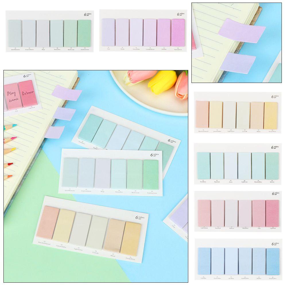 Set 120 Tờ Giấy Dán Ghi Chú Nhiều Màu Sắc Dễ Thương