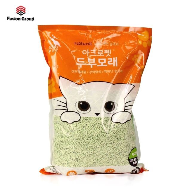cát đậu nành TOFU hương trà xanh ACROPET - cát vệ sinh cho mèo siêu thấm, không bụi
