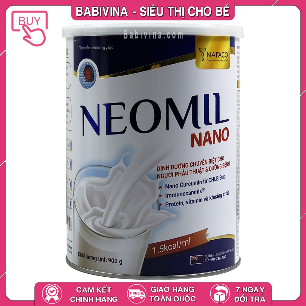 [CHÍNH HÃNG] Sữa Neomil Nano 400g - 900g | Dinh Dưỡng Cho Người Bệnh, Phẫu Thuật, Ung Thư, Mẹ Bầu Sau Sinh