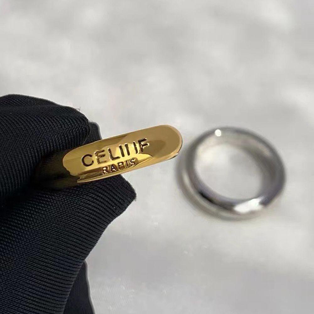 Nhẫn Khắc Chữ MIQUEL Celi Đơn Giản|Nhẫn Đôi Thời Trang Dành Cho Nam Và Nữ