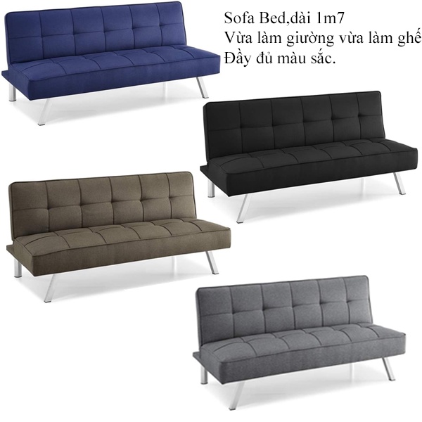 Sofa Bed - Sofa Giường - Ghế sofa dài 1m7 - Giá tại Kho - Hàng Xuất Khẩu Nguyên Thùng