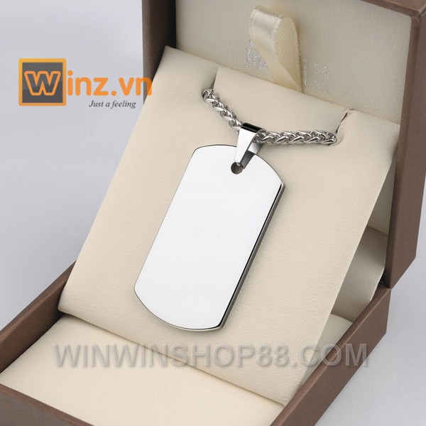 Mặt dây chuyền thẻ bài MDC214 mặt dây chuyền thẻ bài dogtag lính mỹ Asam