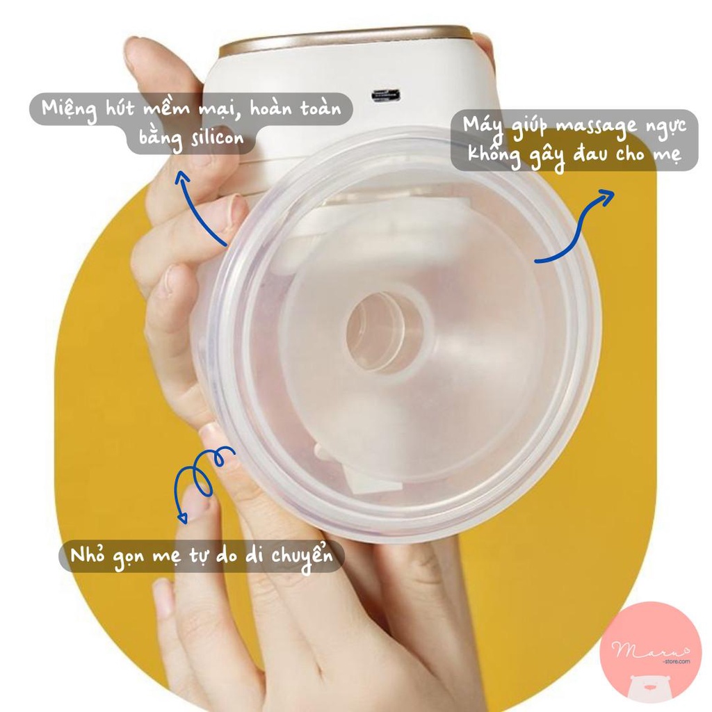 Máy hút sữa rảnh tay mẫu mới pin 1500ml E-joy S2 | PHANPY
