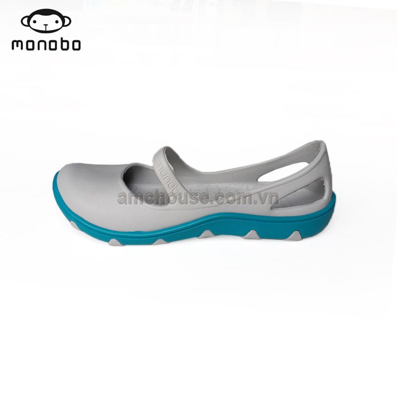 Giày đúc Thái Lan đi mưa MONOBO - TAMMY - xám đế xanh | BigBuy360 - bigbuy360.vn