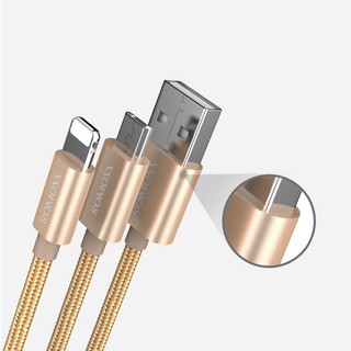 Cáp Sạc 2 Trong 1 Cho iPhone Và Android - Dài 1.5m