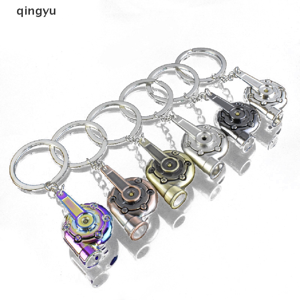 Qingyu Móc Khóa Xe Hơi Cần Gạt Turbo Hình Bánh Răng Kim Loại