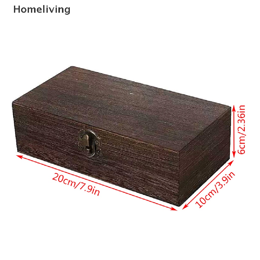 Hộp Gỗ Đựng Trang Sức Để Bàn Phong Cách Retro