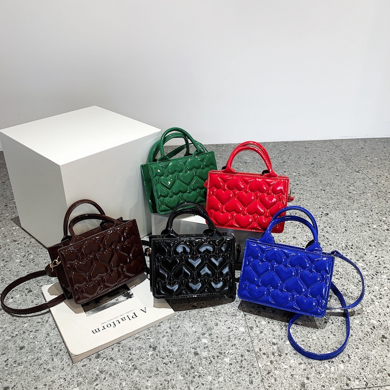 Túi Xách JASMIN NOIR Hộp Thời Trang In Hình Trái Tim Đơn Giản Dành Cho Nữ