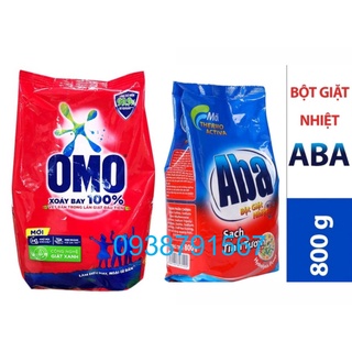 Bột giặt omo/aba mẫu mới túi 400g/800g/1200g