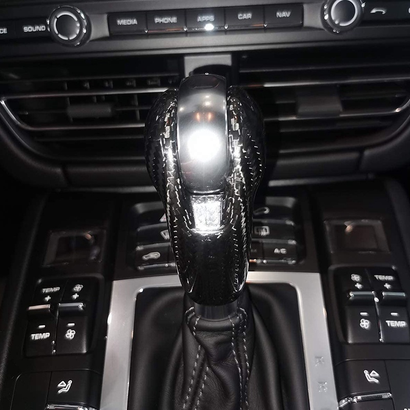 Vỏ Bọc Núm Gạt Cần Số Bằng Sợi Carbon Cho Macan 2014-2020 S GTS Panamera 2014-2016 718 2016-2019