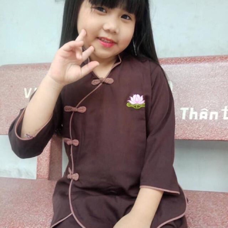 Đồ Đi Chùa🌻🌻Tàu xéo bé , áo lam ,đồ bộ trẻ em
