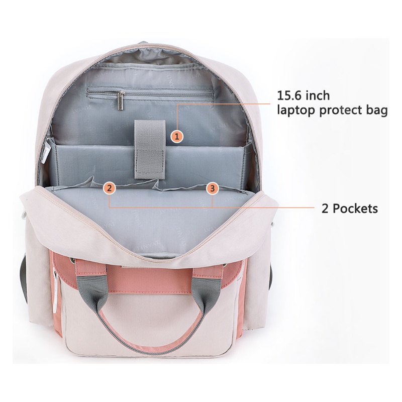 15In new Doughnut Backpack School Bags Laptop Students High School Waterproof Teens