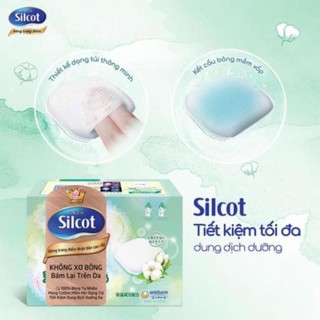 Bông tẩy trang Silcot 80 miếng Nhật Bản