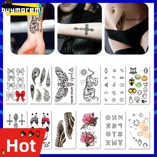 Tờ hình xăm tạm thời chống thấm nước họa tiết hoa và động vật độc đáo