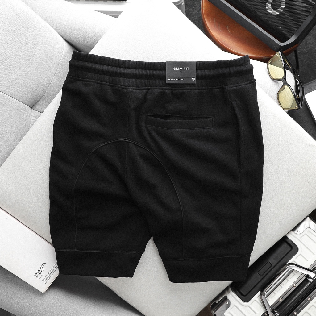 Quần Short Nam SlimFit BC Felt , Chất Nỉ Chân Cua Thoải Mái , QD003086,SOMEHOW