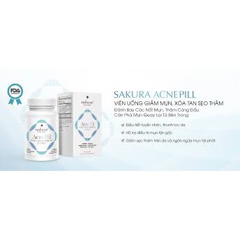 Viên uống giảm mụn, xóa tan sẹo thâm Sakura Acnepill | BigBuy360 - bigbuy360.vn