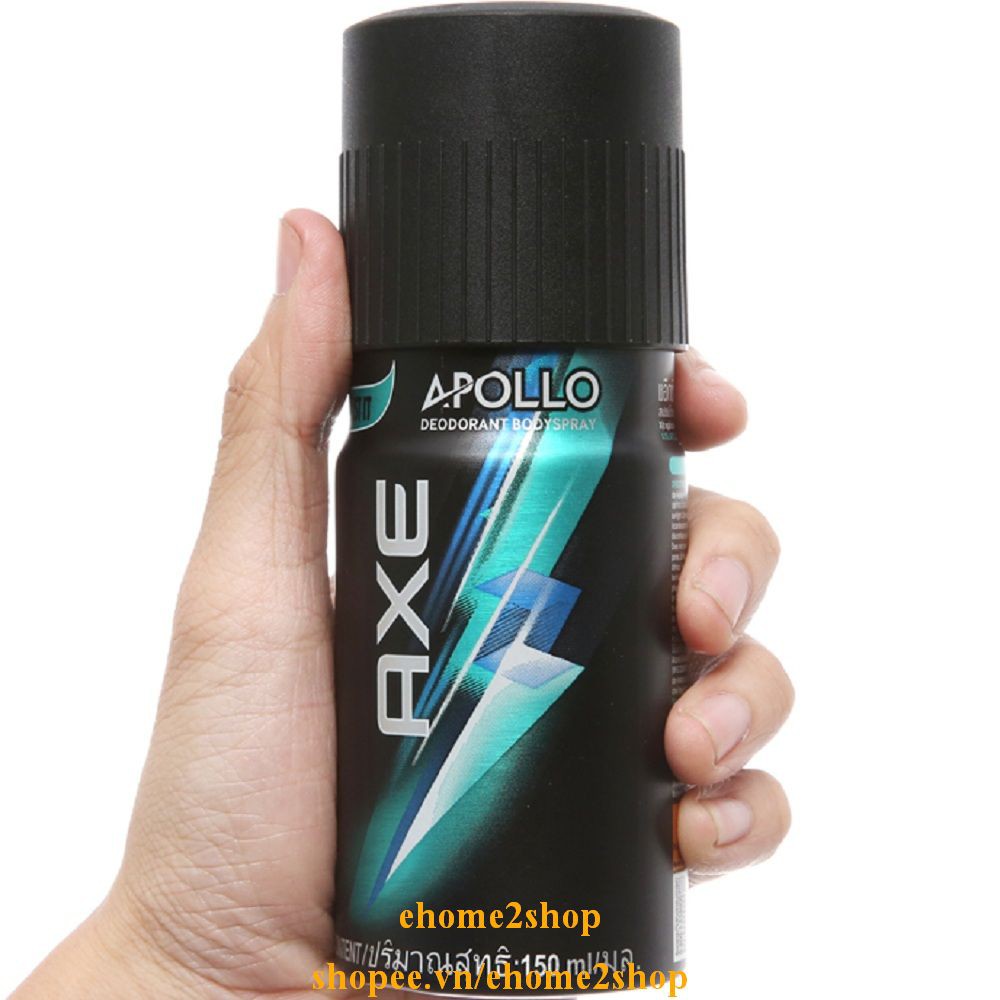 Xịt Khử Mùi Axe 150ml Apollo, shopee.vn/ehome2shop.