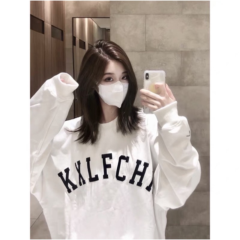 Áo SWEATER chữ nổi “ KXLFCHN “ Chất nỉ bông xịn mịn form rộng Unisex thoải mái nam nữ cực đẹp cực xịn | BigBuy360 - bigbuy360.vn