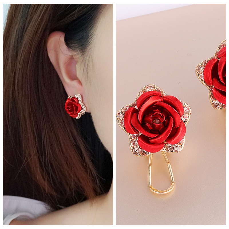 Khuyên Tai Nữ Trang Tạo Hình Độc Đáo Nhiều Màu Sắc