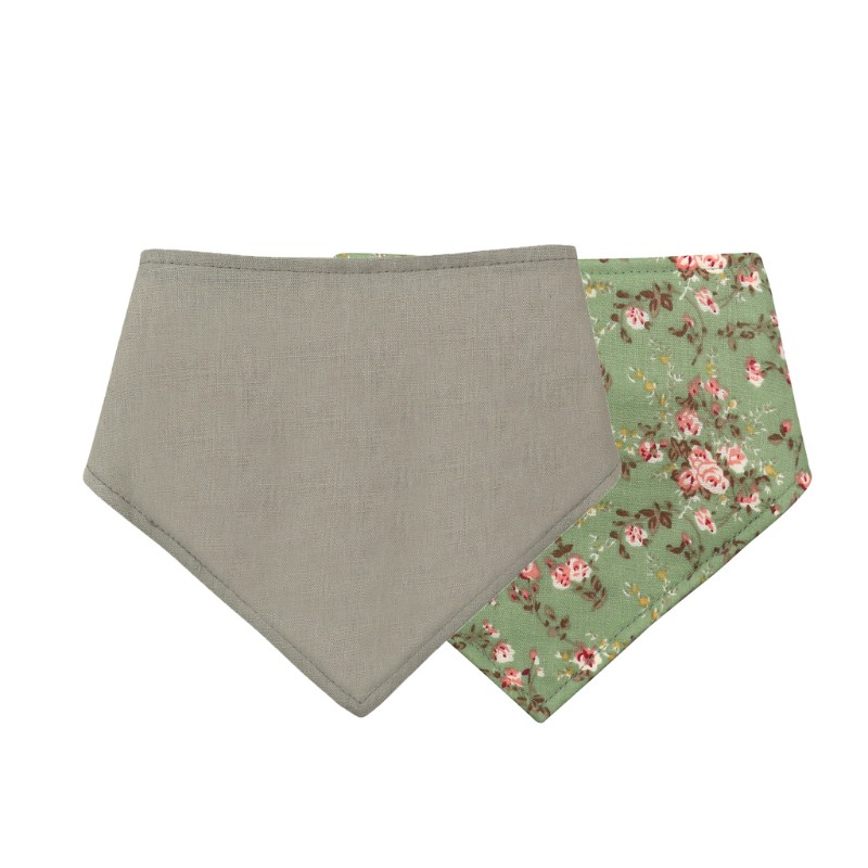 Yếm Ăn In Hoa Xinh Xắn Cho Bé