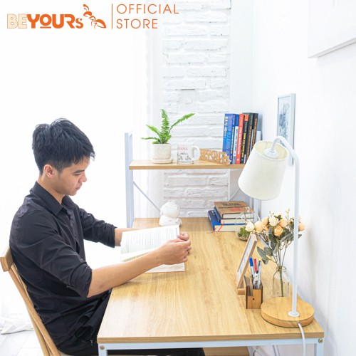 Bàn Làm Việc Gỗ Thông Minh BEYOURs Neuly Table Phối Kệ Sách Đa Năng Nội Thất Lắp Ráp Phòng Làm Việc Lắp Ráp Dễ Dàng